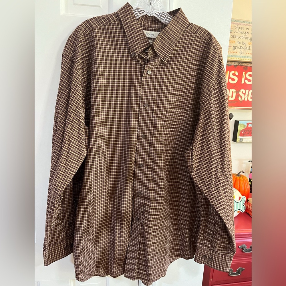 Turnbury Mens Long Sleeve Shirt Size XL